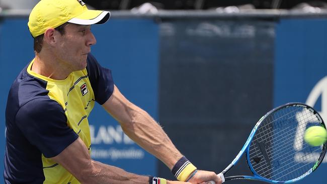 Matthew Ebden beat Marcos Baghdatis to claim a spot in the semis. Picture: Getty Images