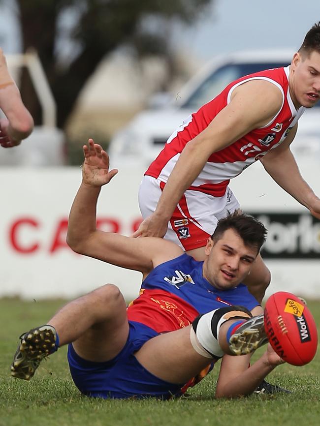 Marong full forward Brandyn Grenfell has finished runner-up in the Loddon Valley best and fairest. Picture: Yuri Kouzmin