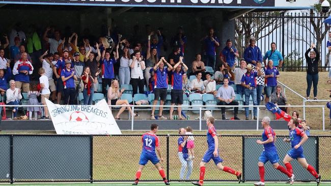 Gerringong Breakers celebrating. Photo: Contributed