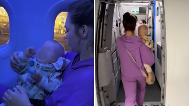 Parents slammed for taking sick baby on 8hr flight