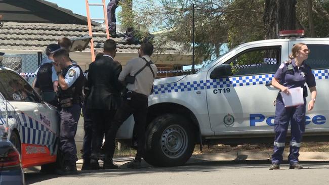 Police at the scene of the tragedy on Christmas Eve. Picture: TNV