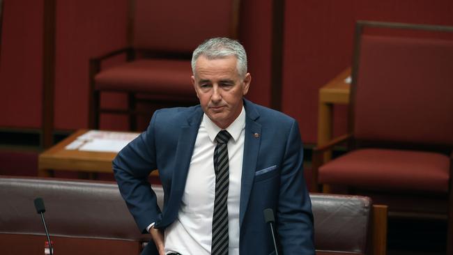 Debate at the state conference also resulted in LNP senator Gerard Rennick (pictured) being kicked off the ticket. Picture: NCA NewsWire / Gary Ramage