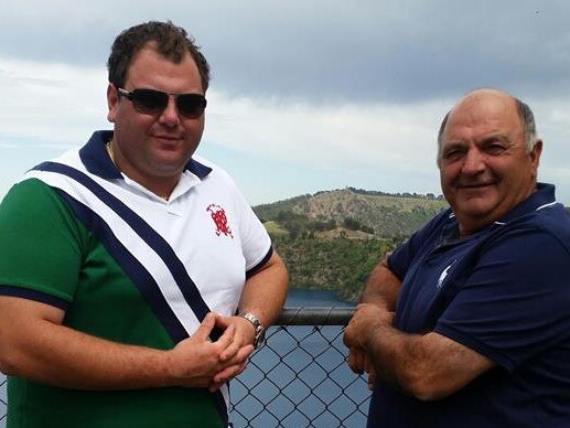 Theo Papageorgiou with his father Jack.