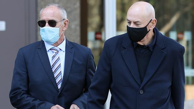 Chris Dawson, left, at Supreme Court in Sydney. Picture: NCA NewsWire / Dylan Coker