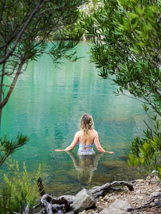 Douglas-Apsley National Park is a place of rugged river gorges, waterfalls, tall stands of eucalypts, tranquil pools and pockets of rainforest – and it’s a great place to visit during a day trip or summer weekend away. Picture: Jamie Douros &amp; Camille Helm