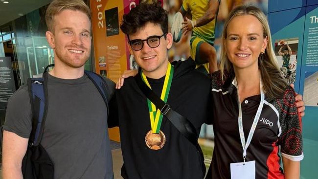 Nikolas Thorn Langelaar (centre). Picture: Judo NT.