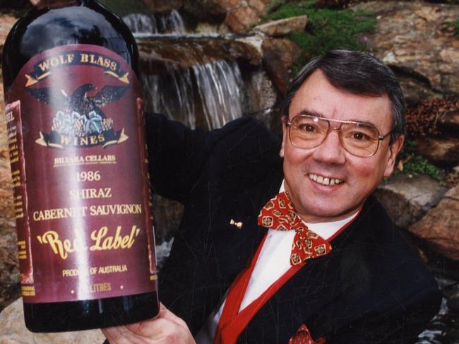 Winemaker Wolf Blass at his home in June 1993.