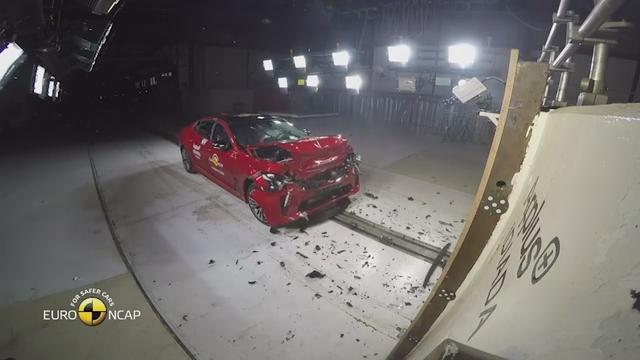 Shock Crash Test Result For Kia Stinger