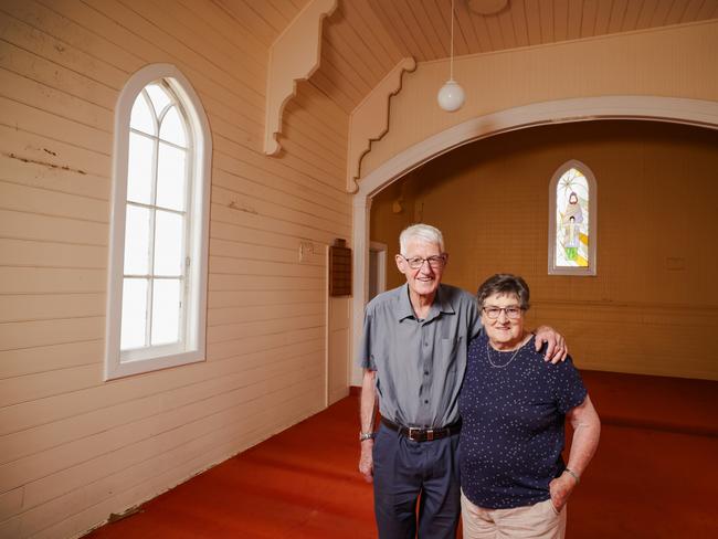 Terry and Wilma McDonald married at Caramut's Catholic Church back in March 1964. Photo: Nicole Cleary