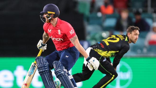 It was a comical moment, when England Test captain was almost run out after an amateurish bit of running. Picture: AFP.