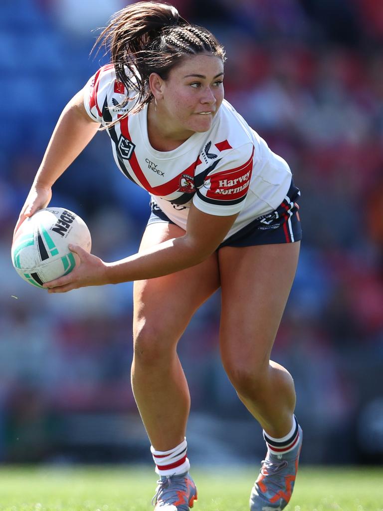 Keeley Davis playing for the Roosters.