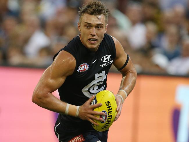 AFL Round1. Carlton vs Richmond at the MCG.   Patrick Cripps of the Blues    . Pic: Michael Klein