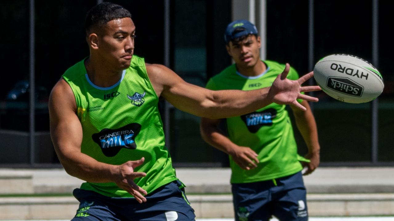 Albert Hopoate has officially joined the Raiders. Picture: Canberra Raiders