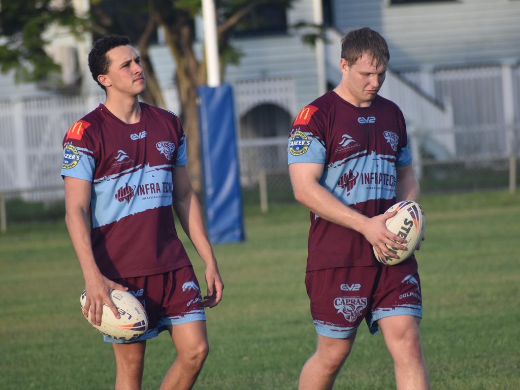 CQ Capras under-19 squad at a pre-season training session at Kettle Park, Rockhampton, on December 18, 2024.