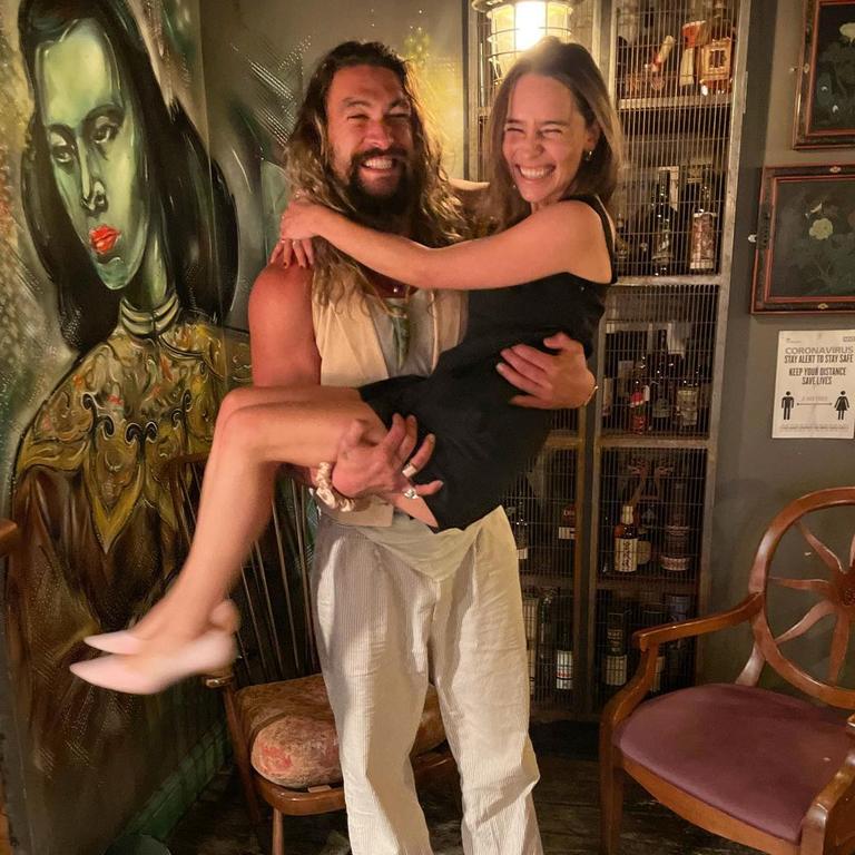 Emilia Clarke and Jason Momoa had a sweet GoT reunion. Picture: Instagram