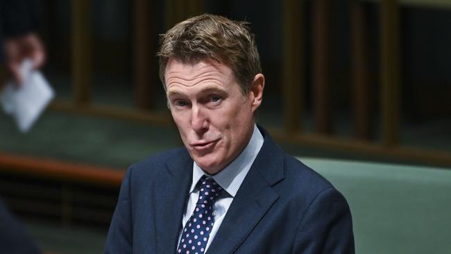 Christian Porter has thanked his mates for standing by him against “the mob” in a valedictory speech to Parliament (Photo by Martin Ollman/Getty Images)