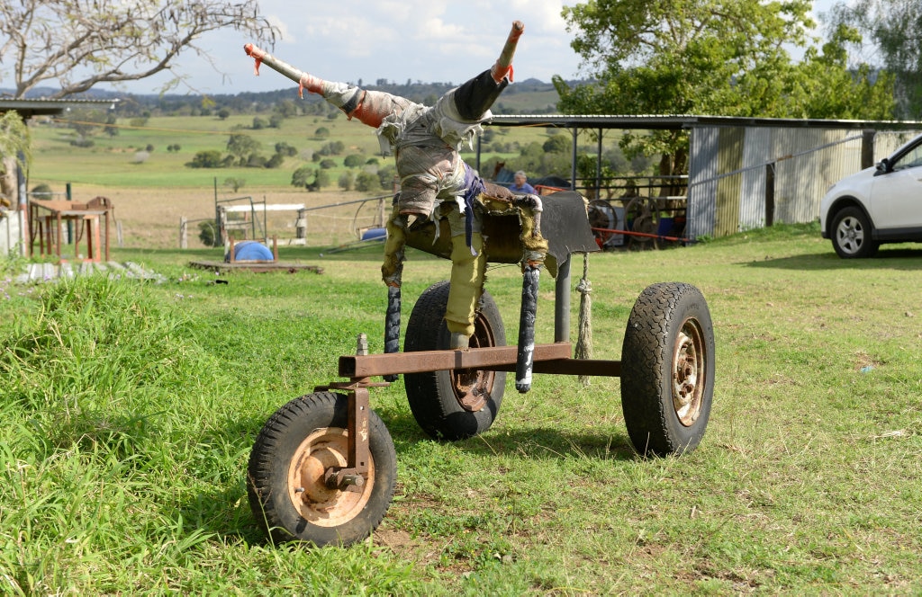 Larkhill local Ken Consiglio is having an auction of most of the things on his property. Picture: Rob Williams