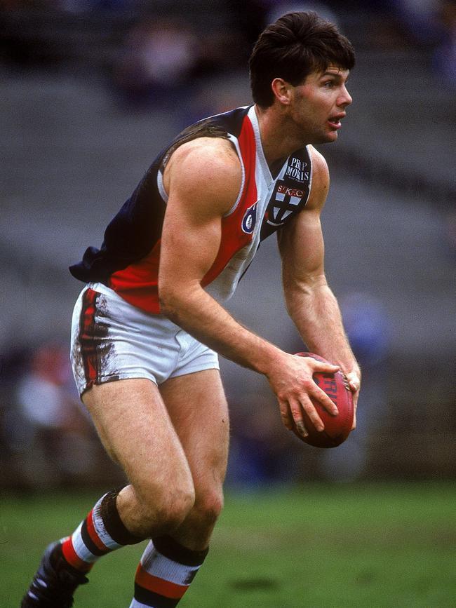 Danny Frawley is thought to have suffered dozens of concussions and head knocks during his career and was diagnosed with chronic traumatic encephalopathy (CTE) after his death.