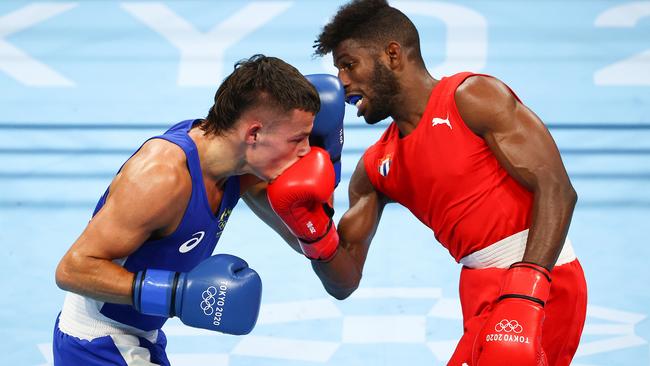 Garside in action at the Tokyo Olympics.