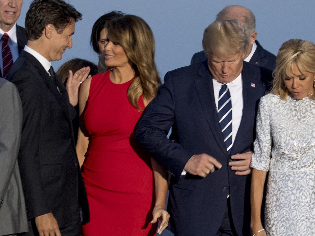 Melania Trump Justin Trudeau G7 Air Kiss Like A ‘vogue Ad Au — Australia S Leading