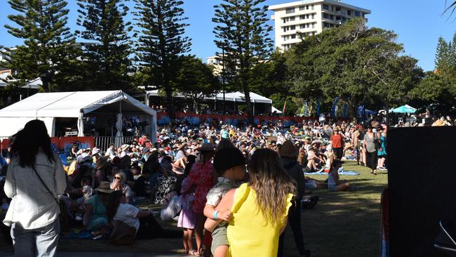 Crowds at day 3 of the 2023 Caloundra Music Festival. Photo: Elizabeth Neil