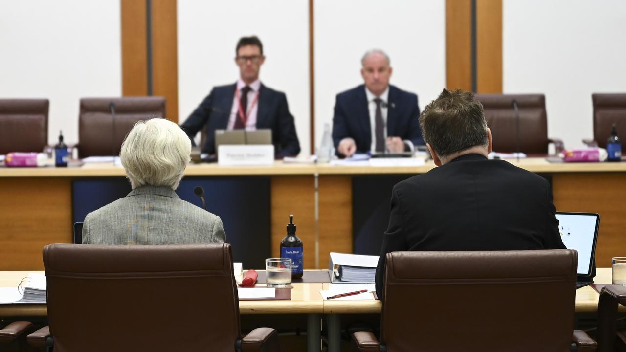 PwC executives appear before a Senate inquiry. Picture: Martin Ollman/NCA NewsWire