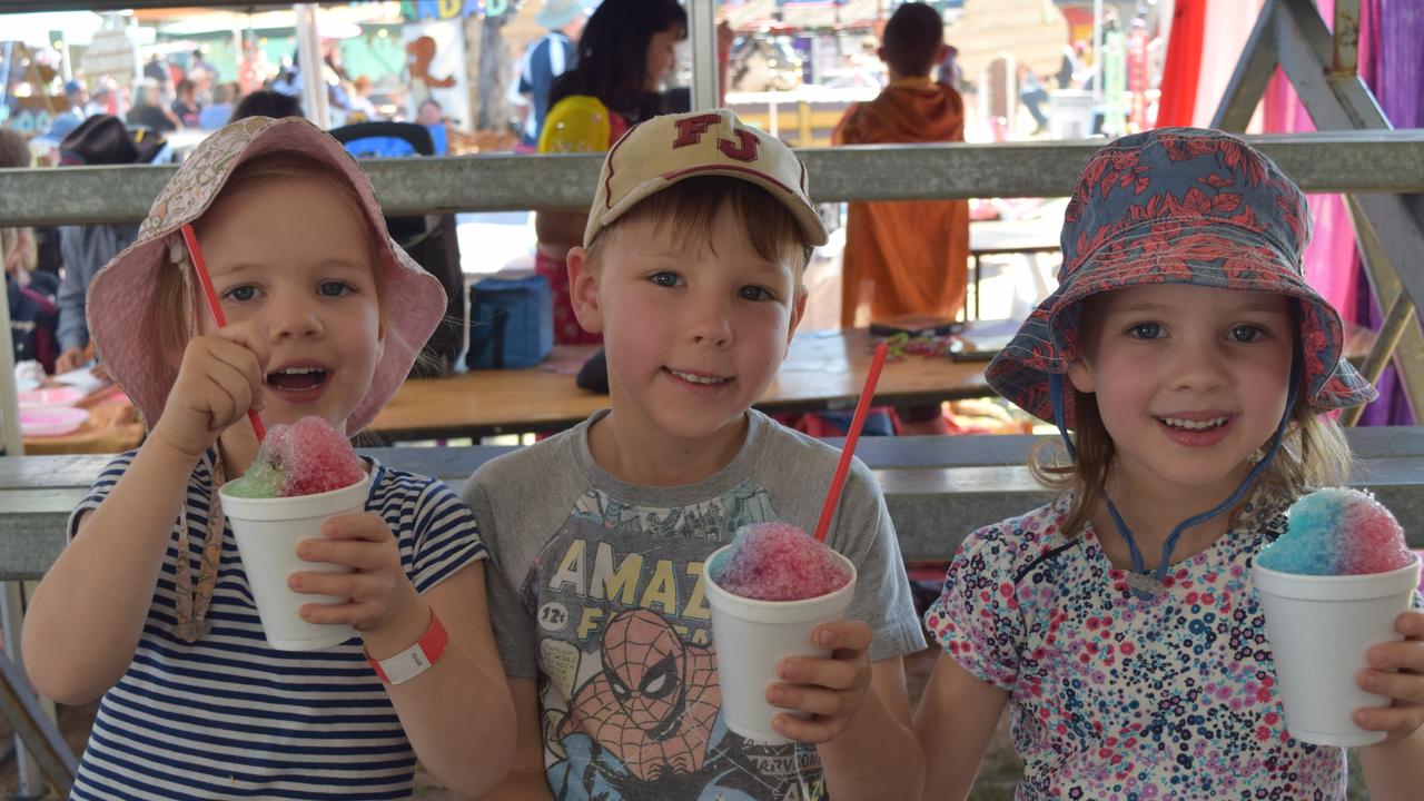 Taylor,Harrison and Jorja Ween at the Tara Festival of Culture and Camel Races. Photo Elouise Quinlivan / Dalby Herald.