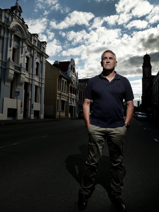 Fagan in Launceston, returning to Tasmania as coach of the Lions. Picture: Mark Calleja