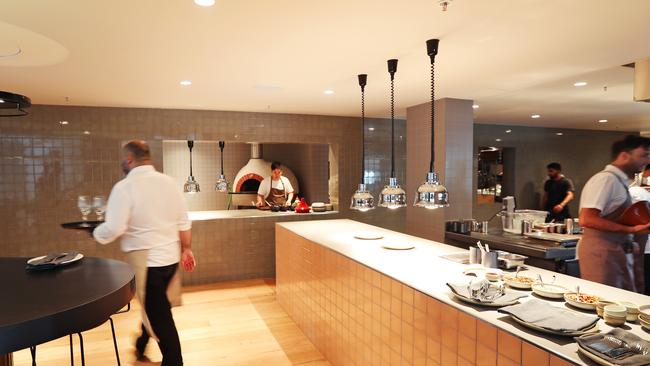 The open kitchen is a feature of the opened up and extended dining room. Pictures Rebecca Michael.