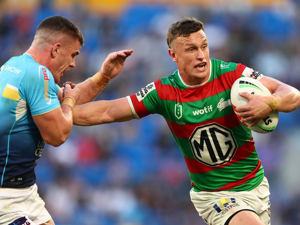 Jack Wighton was solid in the no.6 jersey for Souths. Picture: Chris Hyde/Getty Images