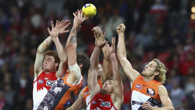 The AFL’s Sydney derby was a TV ratings winner.