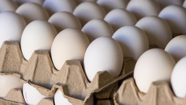 Eggs and poultry products from supermarkets are not a risk to consume after bird flu was once again detected in Victoria. Picture: Zoe Phillips