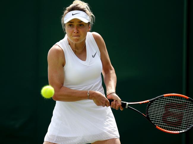 Elina Svitolina in her allegedly too ‘basic’ Nike dress. Picture: Alex Pantling/Getty Images