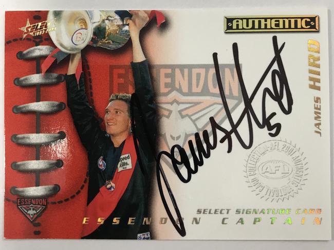 2001 James Hird AFL Authentic Series.