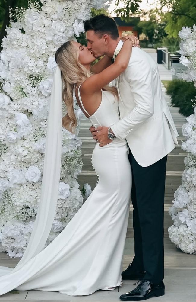 Casey Ollier has married Josh Battle. Picture: Ten Acres Agency