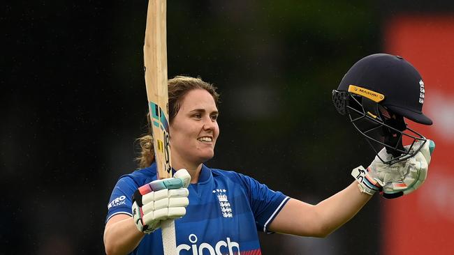 Nat Sciver-Brunt sits comfortably atop the ICC’s women’s ODI batting ranking. Picture: Gareth Copley/Getty Images