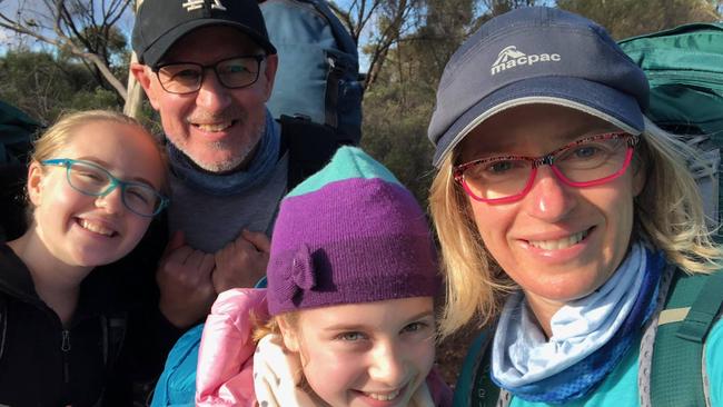 Jay Weatherill was bushwalking with his family when he broke his leg.