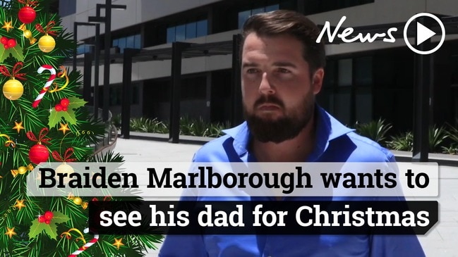 Braiden Marlborough wants to see his dad for Christmas