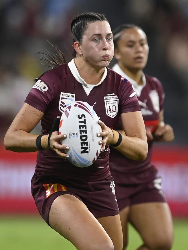 Tully junior Romy Teitzel is one of several NRLW players to hail from the Cassowary Coast community. (Photo by Ian Hitchcock/Getty Images)