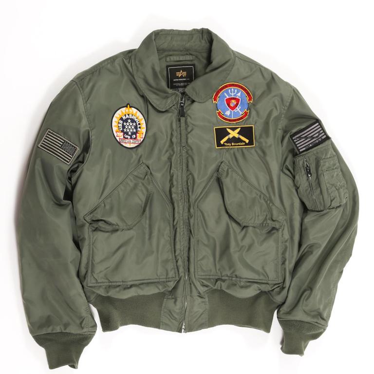 The jacket was given to Bourdain after he and his crew had to be evacuated from Beirut. Picture: iGavel Auctions