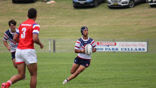 Jack Dean Potaka of the Central Coast Roosters Andrew Johns Cup team. Picture: Kevin Merrigan