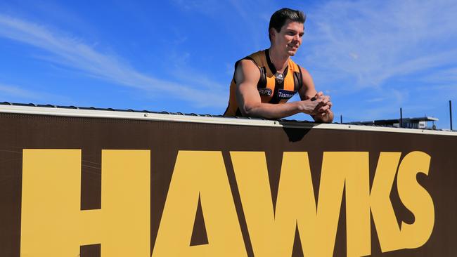 Hawthorn recruit Jaeger O’Meara. Picture: Alex Coppel