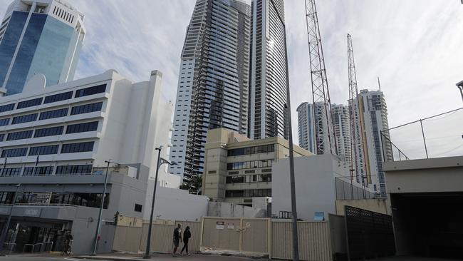 Exterior photos of the former biker bar site which is now empty on Beach Road, Surfers Paradise. Photo: Regi Varghese