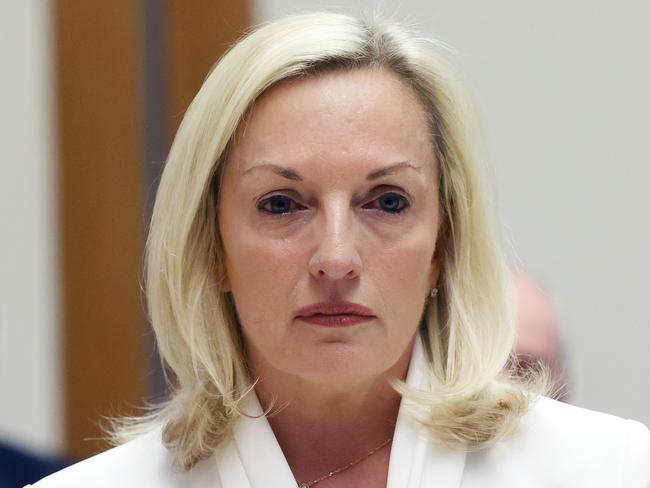 CANBERRA, AUSTRALIA - NewsWire Photos APRIL, 13, 2021: Former CEO of Australia Post Christine Holgate during a Public Hearing at Parliament House in Canberra. Picture: NCA NewsWire/Gary Ramage