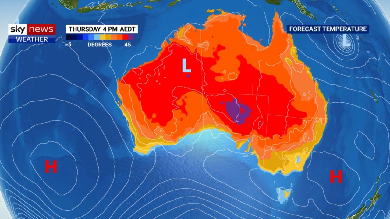 Australia heatwave: Half of country sizzles in up to 45C temperatures