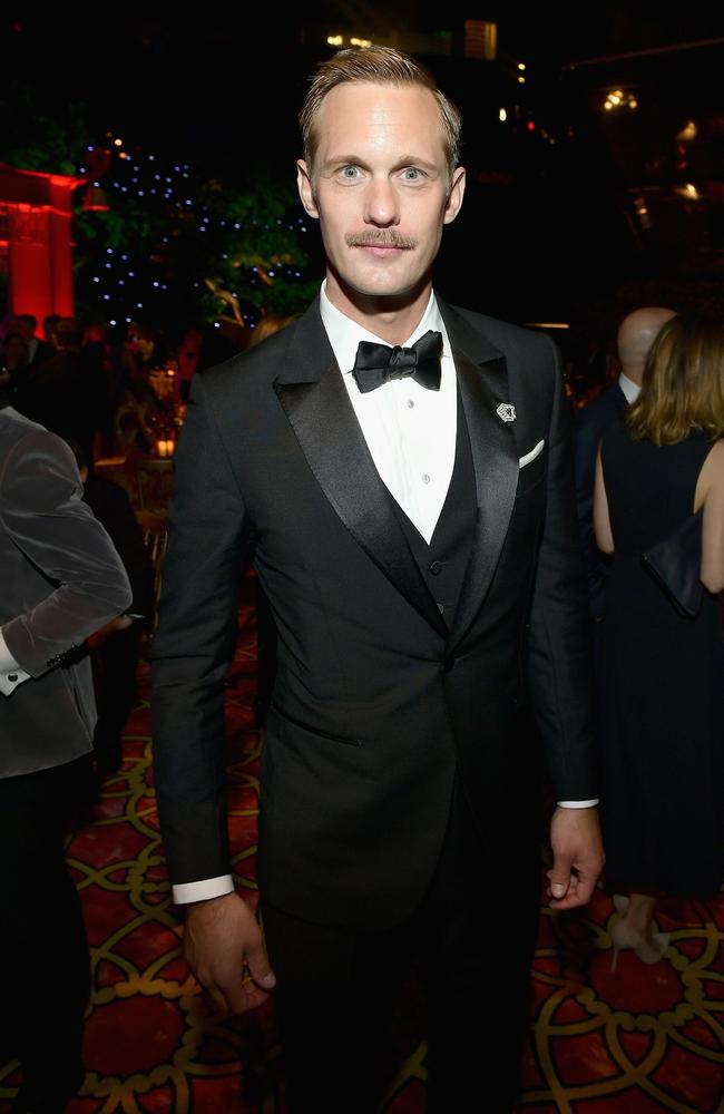 Alexander Skarsgard attends HBO’s Post Emmy Awards Reception at The Plaza at the Pacific Design Center on September 17, 2017 in Los Angeles, California. Picture: Getty