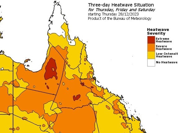 The heatwave will reach over the majority of the state. Photo: BOM