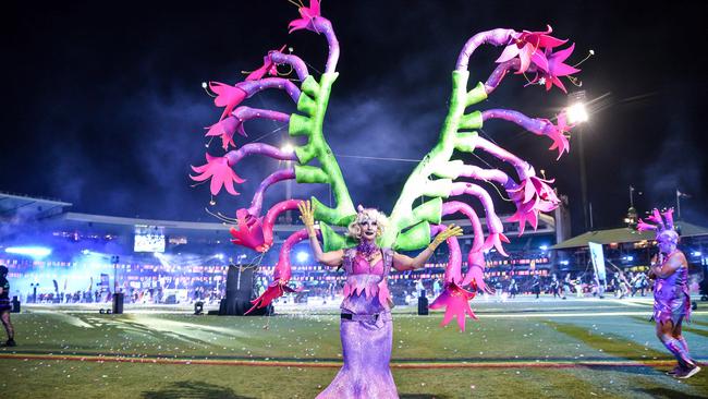 Mardi Gras revellers at the Sydney Cricket Ground Picture: NCA NewsWire/Flavio Brancaleone