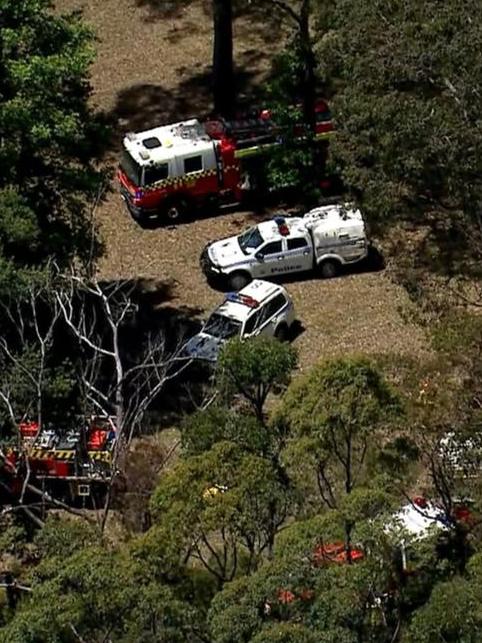 The crash sites are in bushland. Picture: 7News