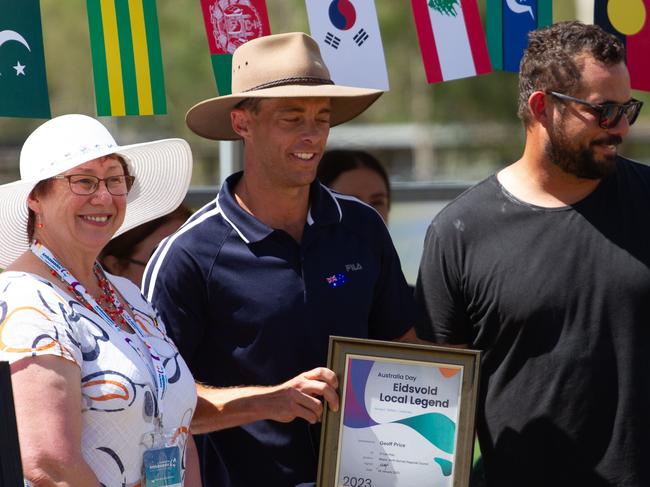 Geoff Price received the award for Eidsvold Local Legend.